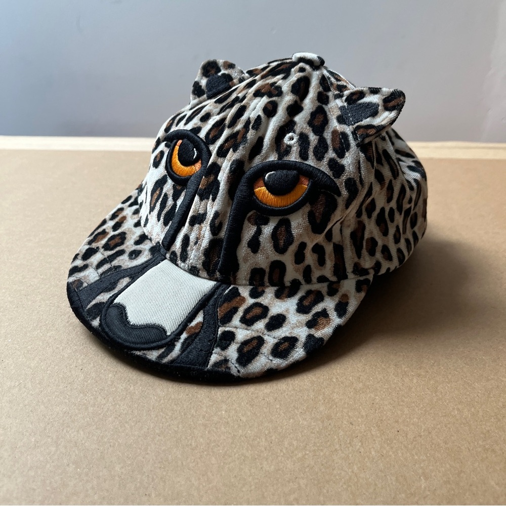 Teamlife Kids Leopard Print Snapback Hat 3D Animal Face Cap OS